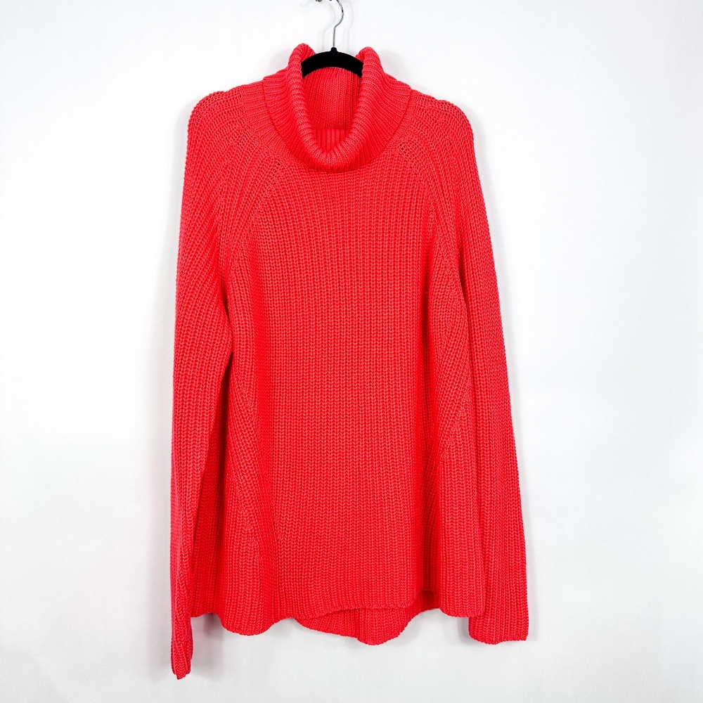 Croft & Barrow Bright Red Knit Turtleneck Sweater